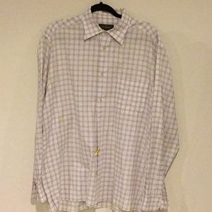 Ermenegildo Zegna Men’s Plaid Shirt Size L